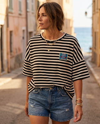 Amor Stripes Sweatshirt 'Black & White' LIVE 30/7