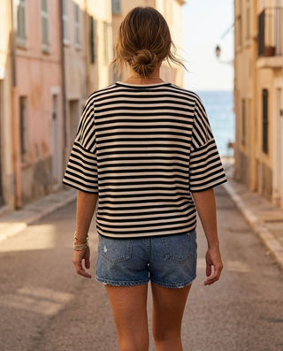 Amor Stripes Sweatshirt 'Black & White' LIVE 30/7