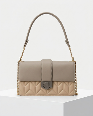 Gladys Handbag 'Grey & Beige'
