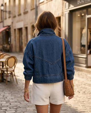 Mellin Funnel Neck Jacket 'Dark Denim'