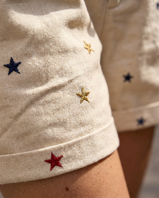 Stella Stars Denim Shorts 'Cream' LIVE 6/8