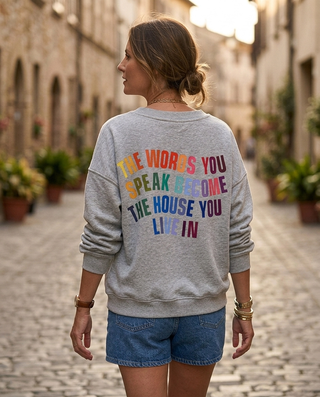 Emilia V-Neck Sweatshirt 'Grey' LIVE 6/8