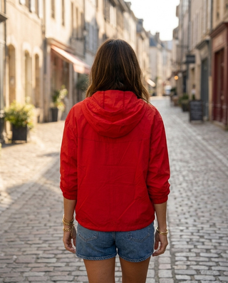 Chloe Lightweight Hooded Jacket 'Red'