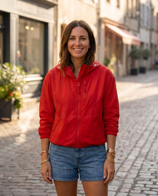 Chloe Lightweight Hooded Jacket 'Red'