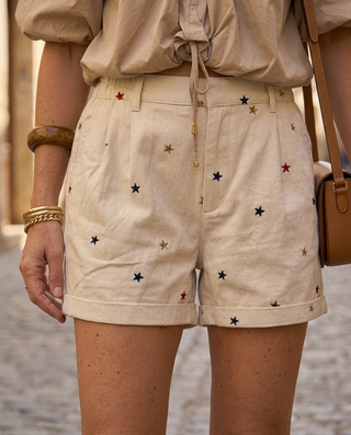 Stella Stars Denim Shorts 'Cream' LIVE 6/8