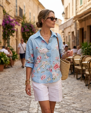 Viola Flowers Shirt 'Multicoloured'
