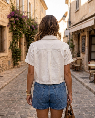 Jana Denim Shirt 'White'
