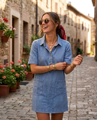 Rev Blue Dress 'Light Denim'