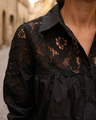 Mariella Lace Shirt 'Black'