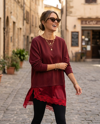 Blake Assymetrical Top 'Burgundy' LIVE 27/8