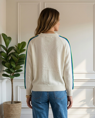Maris Rainbow Knit Jumper 'Cream'