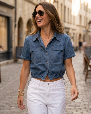 Jana Denim Shirt 'Midwash Denim' LIVE 17/9