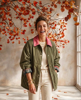 Delphine Relaxed Utility Jacket 'khaki'