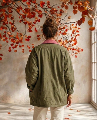 Delphine Relaxed Utility Jacket 'khaki'