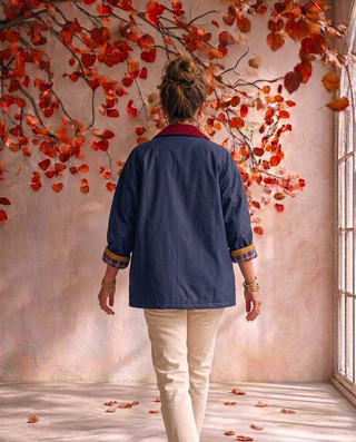 Delphine Relaxed Utility Jacket 'navy'