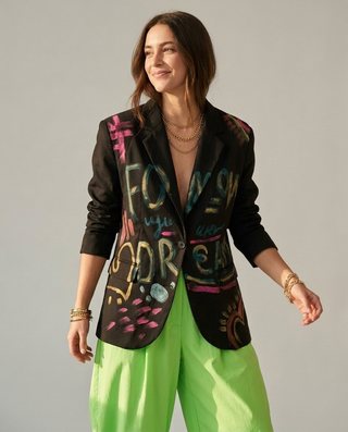Lisa Graffiti Blazer 'Black' LIVE 24/9