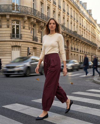 Cali Baloon Trousers 'Burgundy'