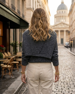 Kyra Wool Knit Jumper 'Grey'
