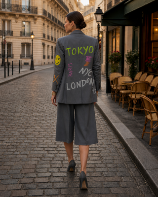 Rose Culotte Trousers 'Grey'