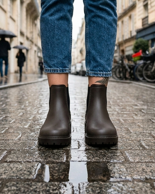 Misty Chelsea Rubber Boots 'Choco Brown'
