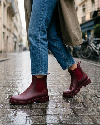 Misty Chelsea Rubber Boots 'Burgundy'