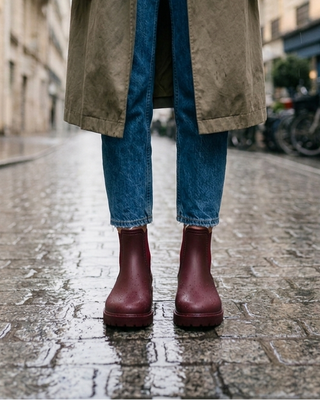 Misty Chelsea Rubber Boots 'Burgundy'
