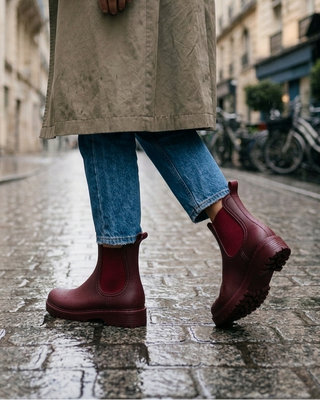 Misty Chelsea Rubber Boots 'Burgundy'