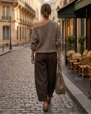 Zara Balloon Leg Trousers 'Brown' LIVE 17/9
