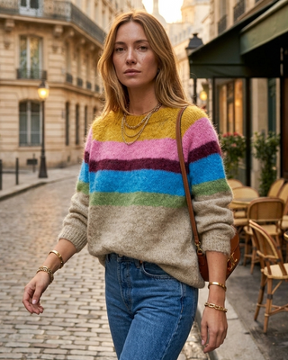 Ginger Wool Knit Jumper 'Multicoloured'