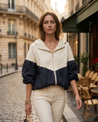 Weston Hooded Jacket 'Cream & Black'