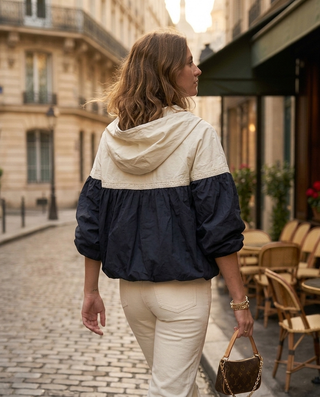 Weston Hooded Jacket 'Cream & Black'
