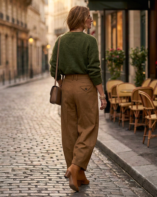 Mistral Wool Style Trousers 'Tobacco'