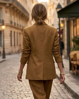 Mistral Wool Style Blazer 'Tobacco'