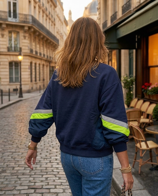 Juliette Neon Sweatshirt 'Neon & Navy' LIVE 24/9
