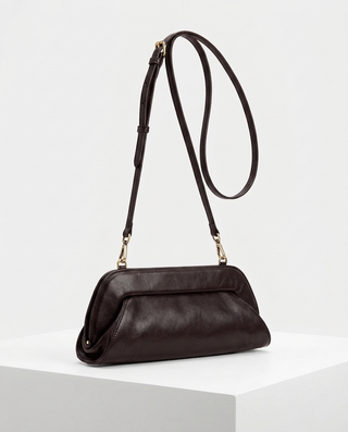 Muse Faux Leather Bag 'Dark Brown'