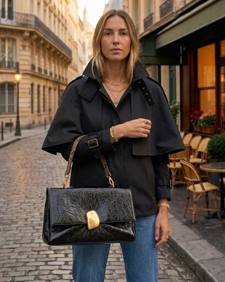 Waverly Faux Leather 'Black'