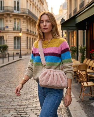 Aspen Fur Bag 'Light Pink'