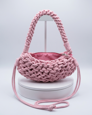 Mimi Crochet Handbag 'Baby Pink' LIVE 31/9