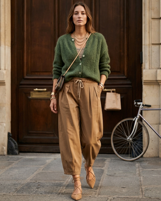 Cali Balloon Leg Trousers 'Camel' LIVE 31/9