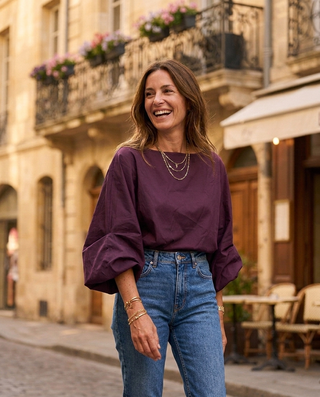 Verona Blouse 'Merlot' LIVE 31/9