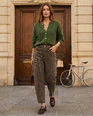 Emilia Balloon Leg Jeans 'Leopard Print' LIVE 31/9