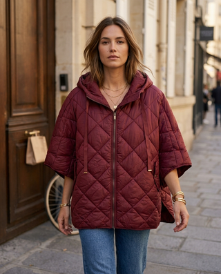 Leonora Hooded Padded Jacket 'Burgundy'