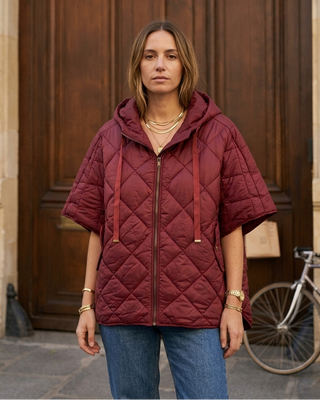 Leonora Hooded Padded Jacket 'Burgundy'