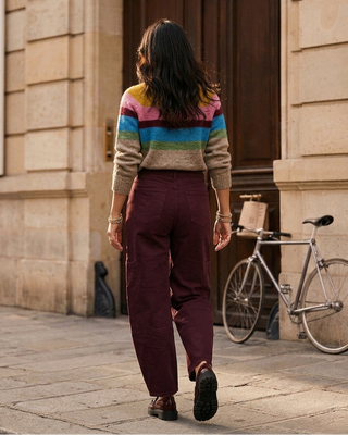 Carolina Balloon Leg Jeans 'Burgundy'