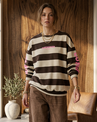 Copenhagen Sweatshirt 'Brown & Cream'
