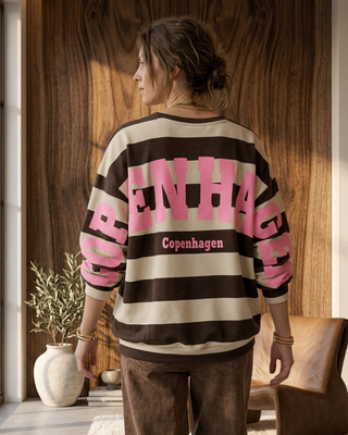 Copenhagen Sweatshirt 'Brown & Cream'