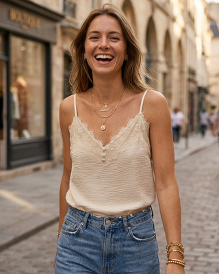 Sally Lace Cami 'Cream' LIVE 15/10
