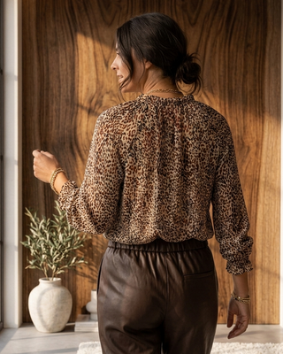 Maple Satin Style Shirt 'Leopard Print' LIVE 15/10