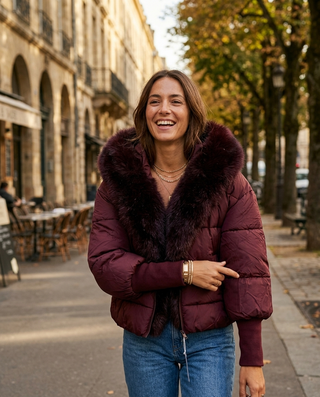 Carmen Luxury Puffa Jacket 'Burgundy' LIVE 15/10
