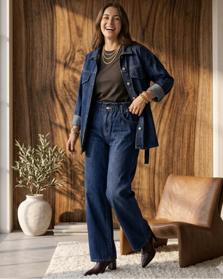 Foxy Denim Trousers 'Dark Denim'